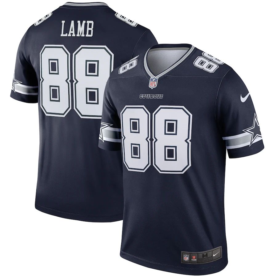 Men Dallas Cowboys 88 CeeDee Lamb Nike Navy Legend NFL Jersey